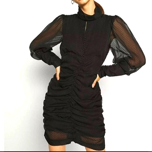 House of Harlow 1960 Dresses & Skirts - House Of Harlow 1960 Ruched Dress Long Sleeves #LBD